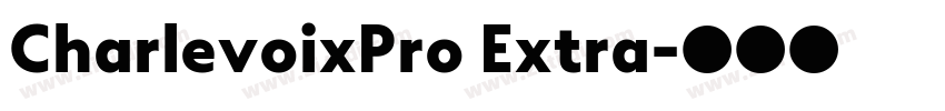 CharlevoixPro Extra字体转换